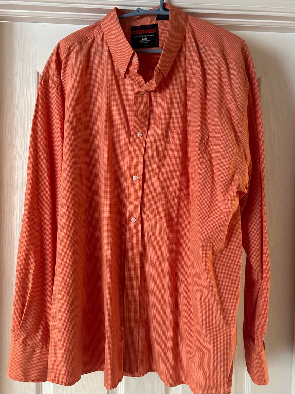 Architect Men's Orange Button-Down Shirt